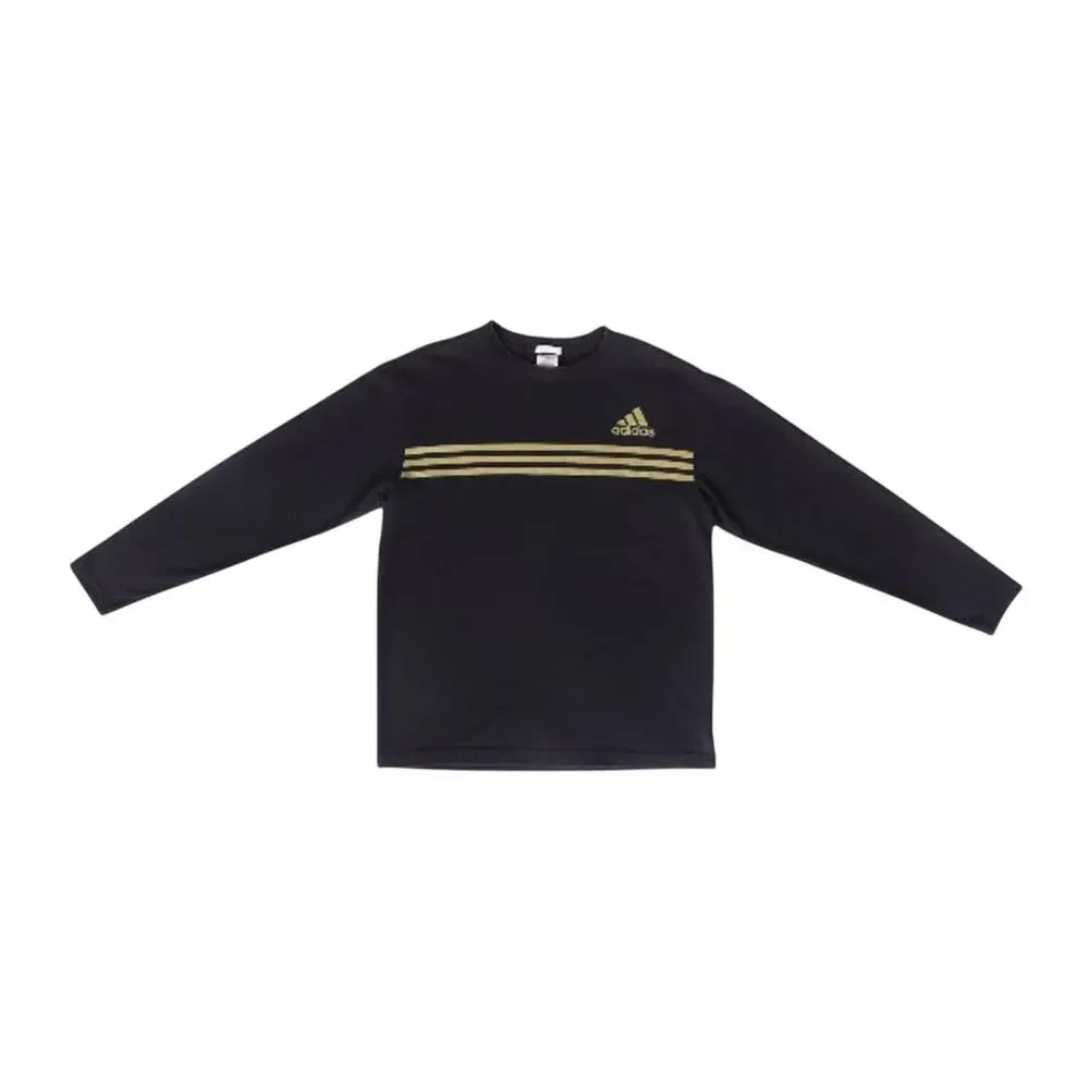 Adidas Sportswear 3 Stripe ClimaLite Long Sleeve T Shirt L